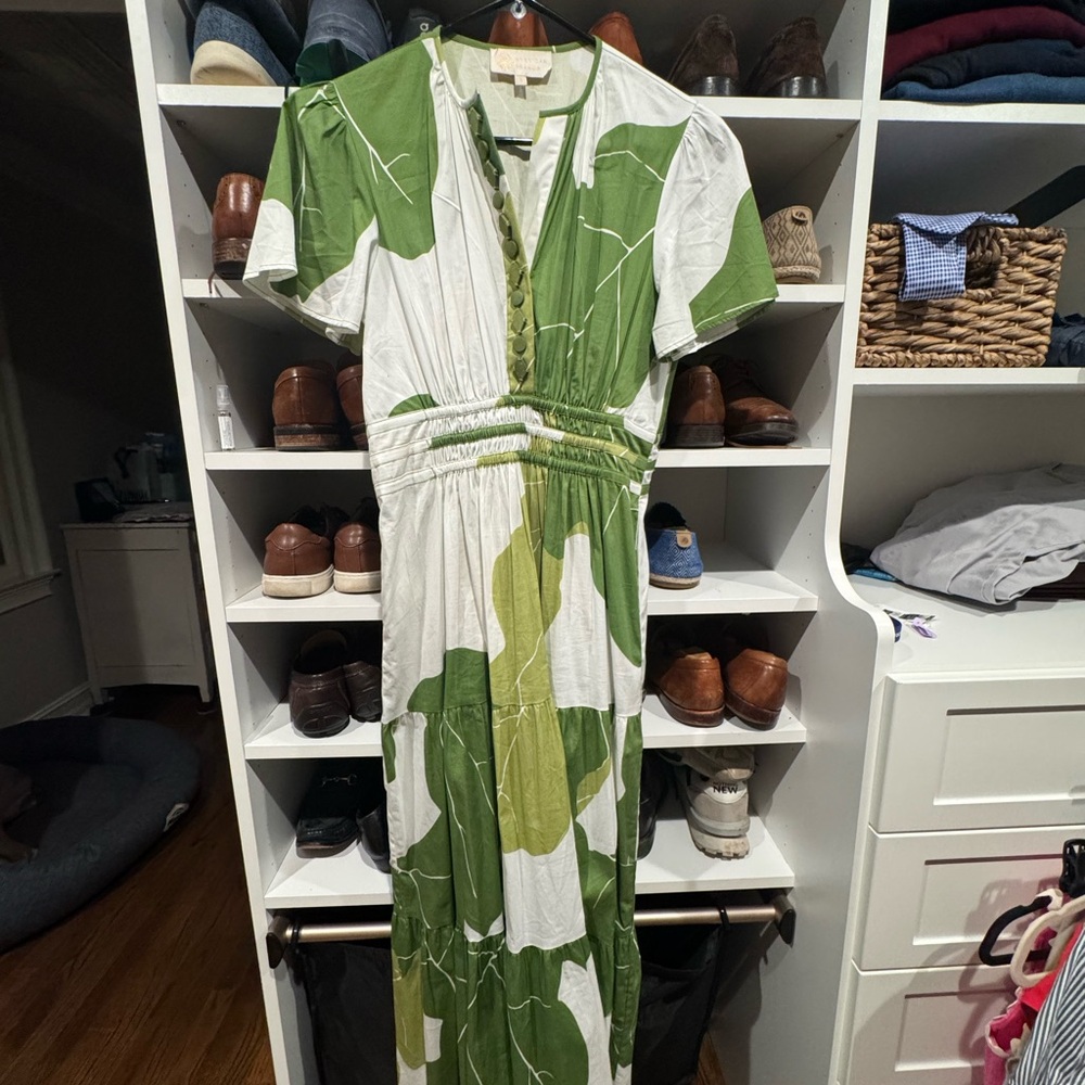 Sheridan French Green and White Women's Dress